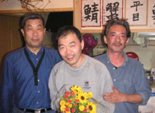 左から：シュガー佐藤、チョンボ幸男、ペインター中村