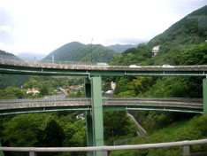 ちょっと驚く河津七滝ループ橋