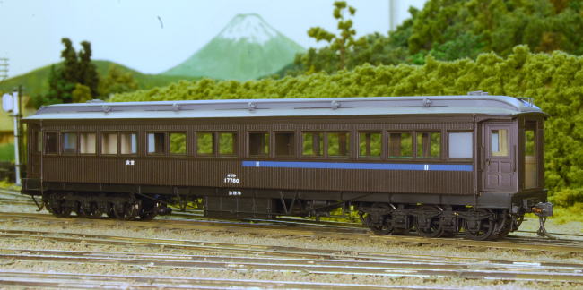 日本製国産珊瑚・SANGO・サンゴ模型　山陽鉄道の豪華列車ホロ9320キット組み生地完成品 機関車