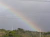 雨の後の大きな虹。HAWAIIで見るようなイメージに感動。